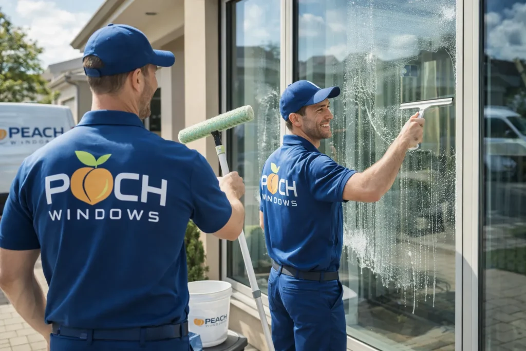 window cleaning , pressure washing