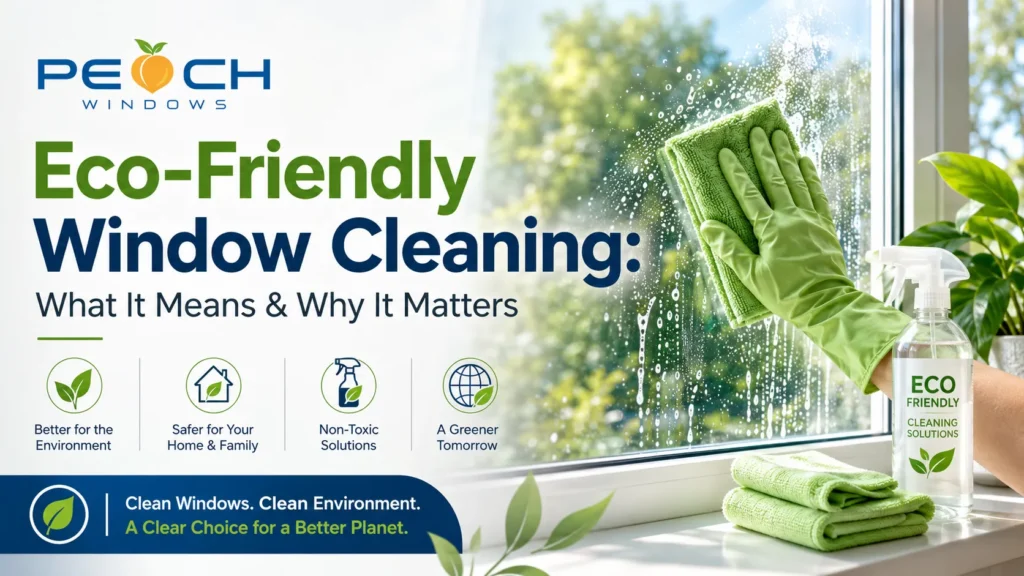 eco-friendly window cleaning, eco-friendly window cleaning Toronto, eco-friendly window cleaning GTA, pure water window cleaning, purified water window cleaning, chemical-free window cleaning, environmentally friendly window cleaning, green window cleaning, sustainable window cleaning, eco-friendly cleaning services, window cleaning services Toronto, professional window cleaning Toronto, residential window cleaning, commercial window cleaning, pure water cleaning system, water-fed pole window cleaning, chemical-free cleaning, biodegradable cleaning products, low-toxicity cleaning products, water-efficient window cleaning, water conservation, reduced chemical runoff, chemical runoff, hard water stain removal, streak-free windows, streak-free window cleaning, hard water spotting, window cleaning without chemicals, eco-friendly home cleaning, sustainable cleaning practices, environmentally friendly cleaning, safe window cleaning, pet-safe window cleaning, plant-safe window cleaning, eco-conscious window cleaning, window cleaning Greater Toronto Area, Peach Windows, Peach Windows Toronto, professional window cleaners Toronto